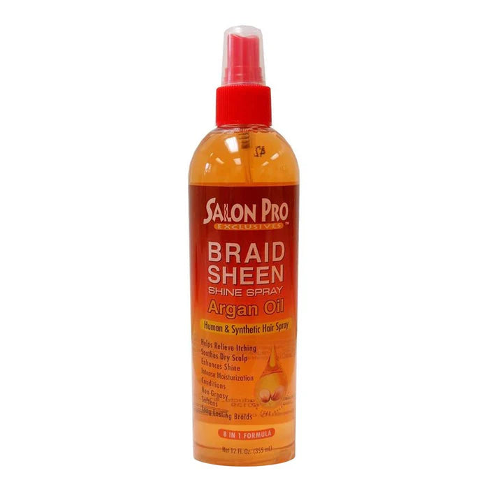 Salon Pro Braid Sheen Argan Oil 12oz